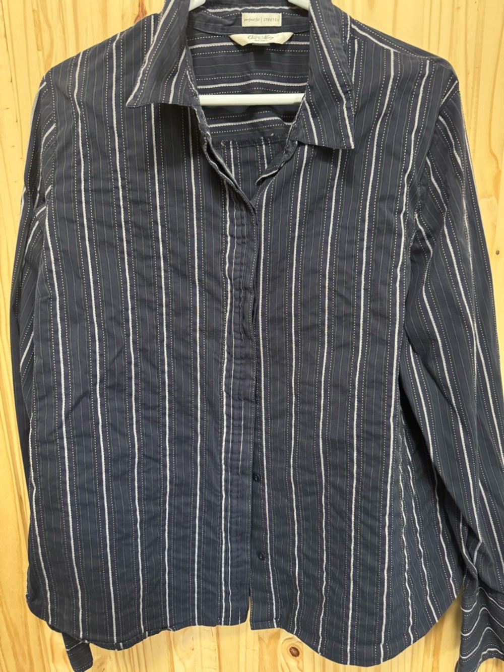 Classic women’s old  Navy Striped Button-Up Shirt xxl